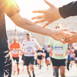 running a race